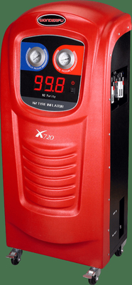 Longueur rouge de N2 de gonfleur de pneu de l'azote X720 de réservoir du tuyau d'inflation 20L