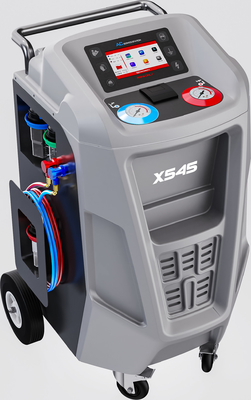 Machine réfrigérante R134a de récupération de voiture complètement automatique du gris X545 avec l'imprimante de base de données