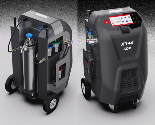 Machine réfrigérante foncée R744 de récupération à C.A. de X744 Gray Automotive avec le réservoir remplaçable